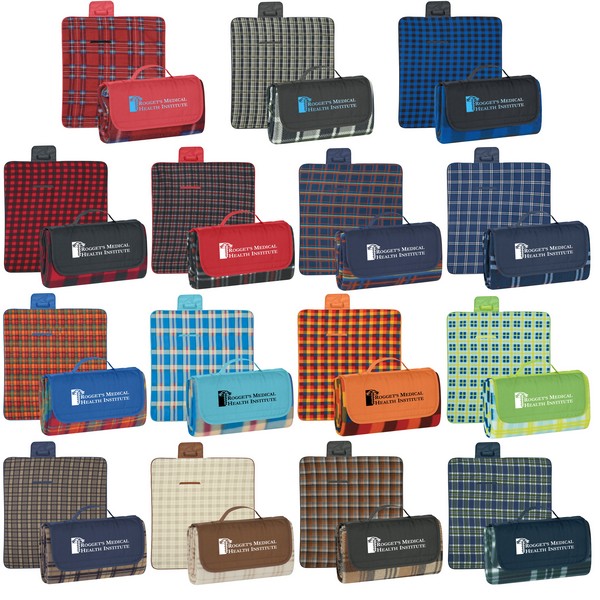 HH7026 RollUp Picnic Blanket With Custom Imprint